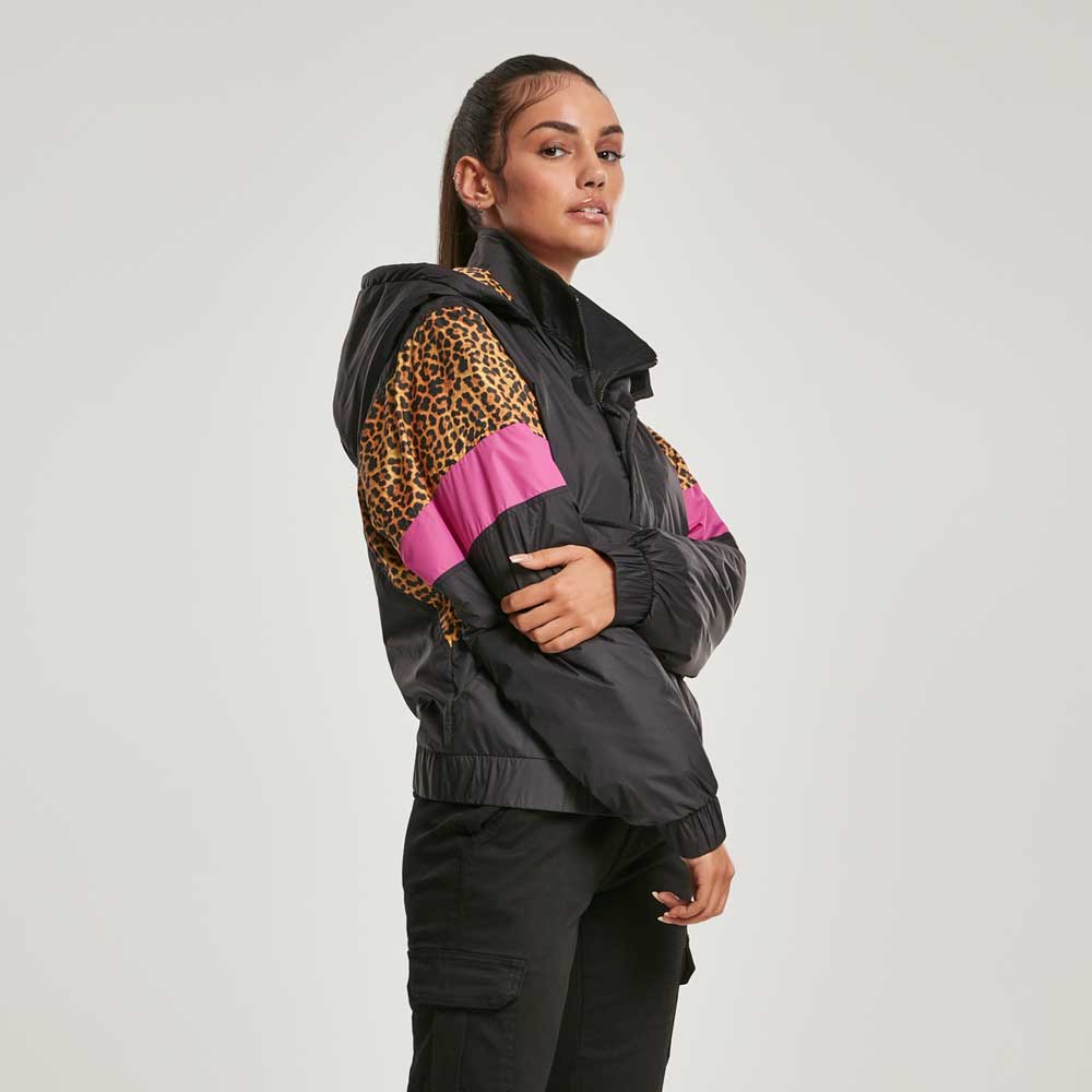 Urban Classics - Mixed Pullover Jacket - Black